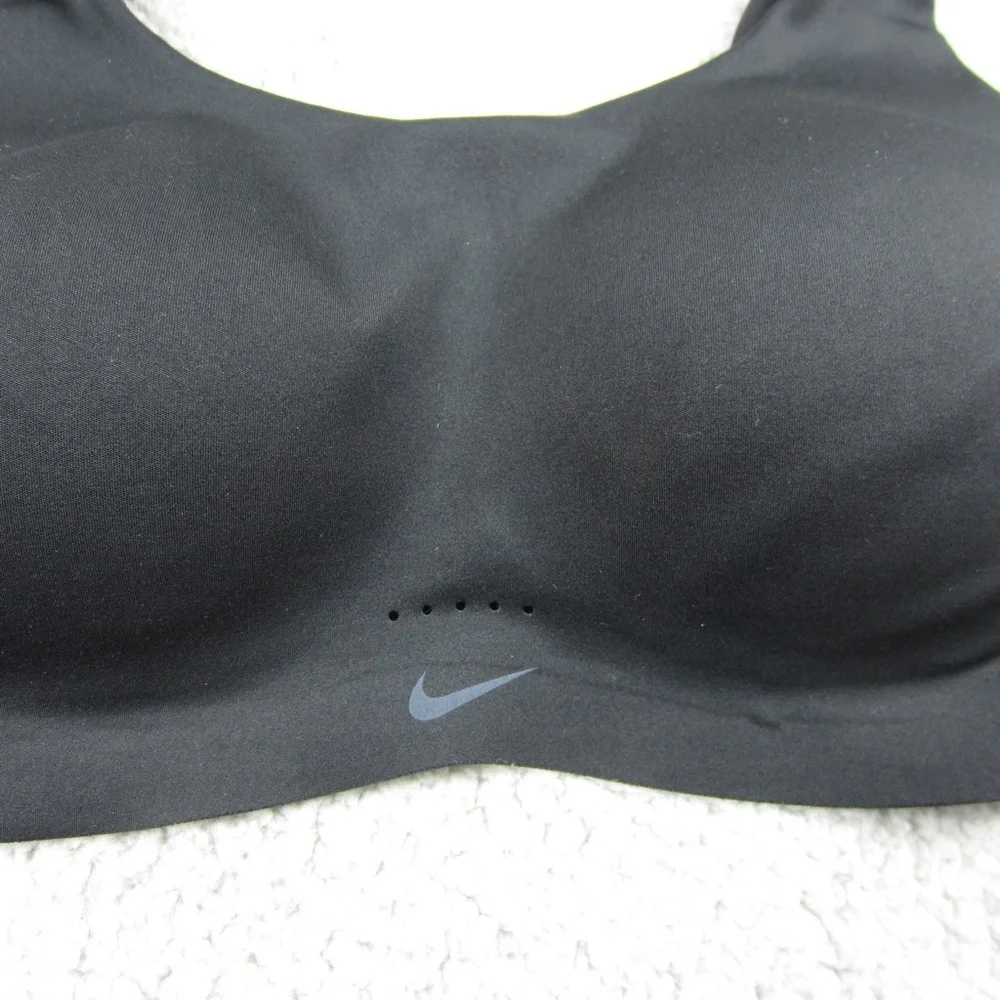 Nike DRI-FIT Sport Bra womens XS Black Stretchy Comfy Gym Yoga Run Comfy - Picture 2 of 16